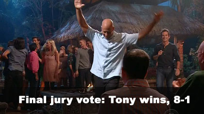 Tony wins Survivor: Cagayan, 8-1