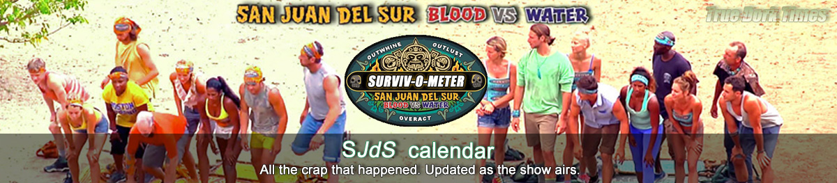 Survivor 29: San Juan del Sur calendar