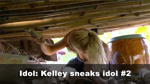 Kelley finds an idol