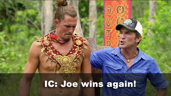 Joe wins IC