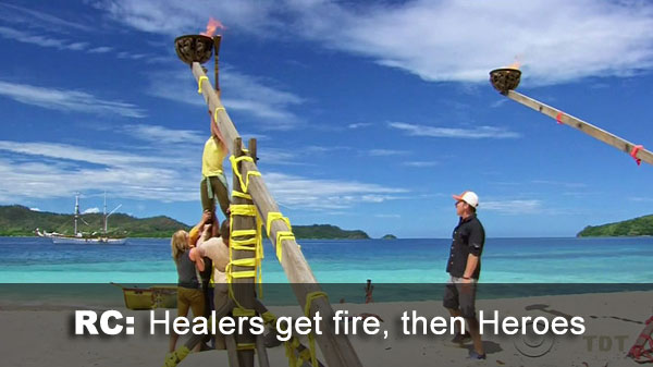 Healers win, Heroes 2nd
