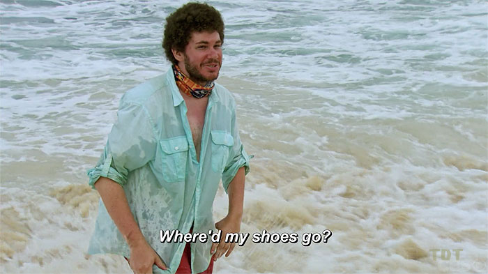 Jacob Derwin, sans shoes