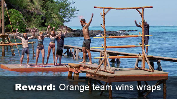 Orange team wins