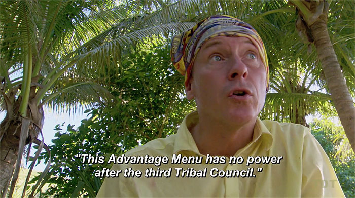 Advantage menu