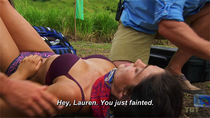 Lauren, you just fainted