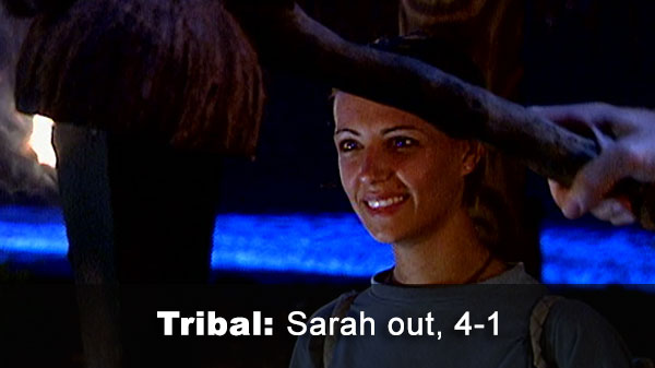 Sarah out, 4-1