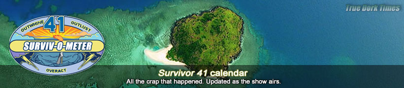 Survivor 41 calendar