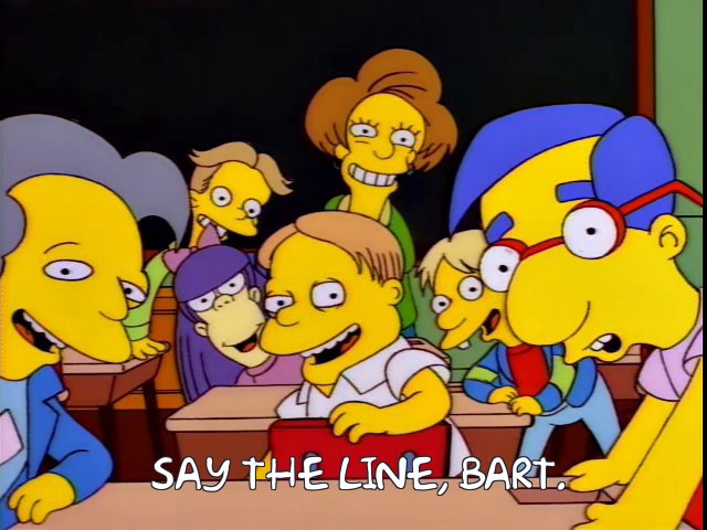 Say the line, Bart