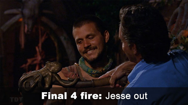 Jesse out via fire