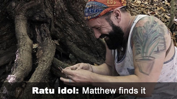 Matthew finds idol