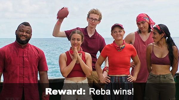 Reba wins reward