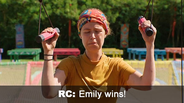 Emily wins reward