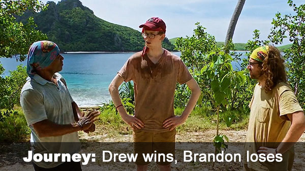 Drew wins advantage, Brandon loses vote