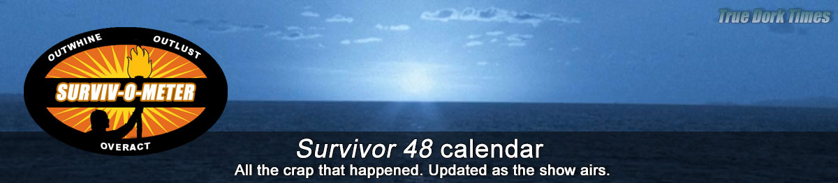 Survivor 48 calendar