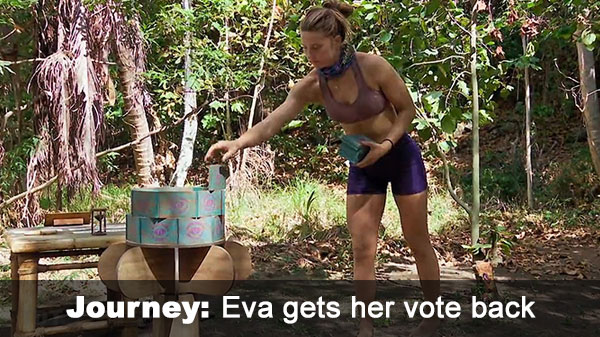 Eva regains vote