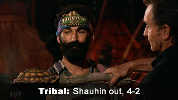 Shauhin out, 4-2