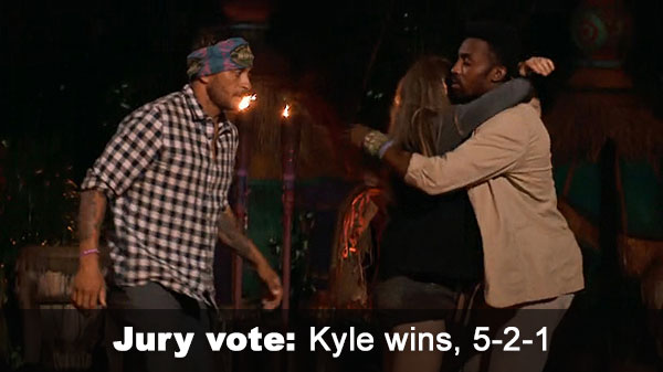Kyle wins jury vote, 5-2-1