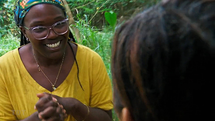 Kristina on the spot