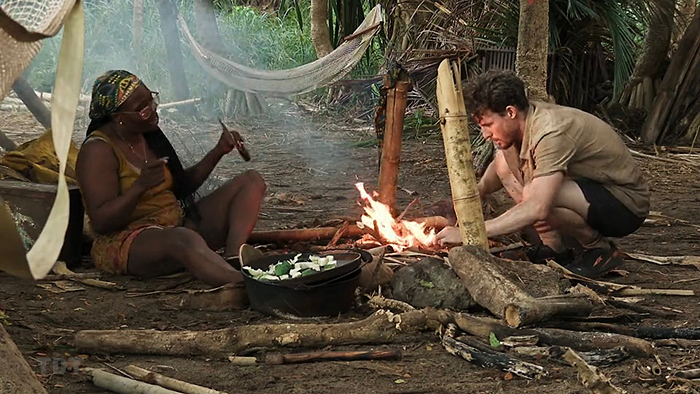 Kristina making fire montage