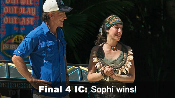 Sophi wins IC