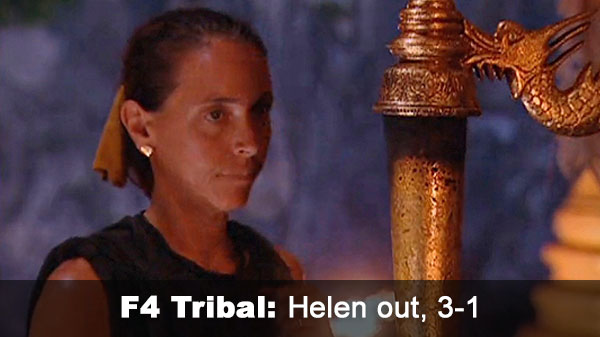 Helen out, 3-1