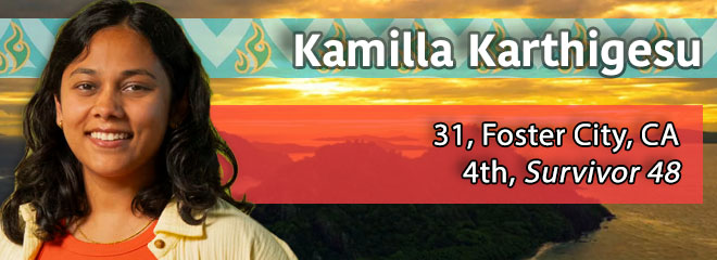Kamilla Karthigesu, 31, Foster City, CA