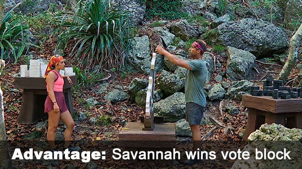 Savannah wins vote block Savannah wins vote block