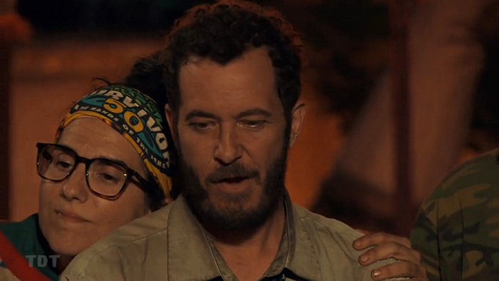 Aubry hugging Devens