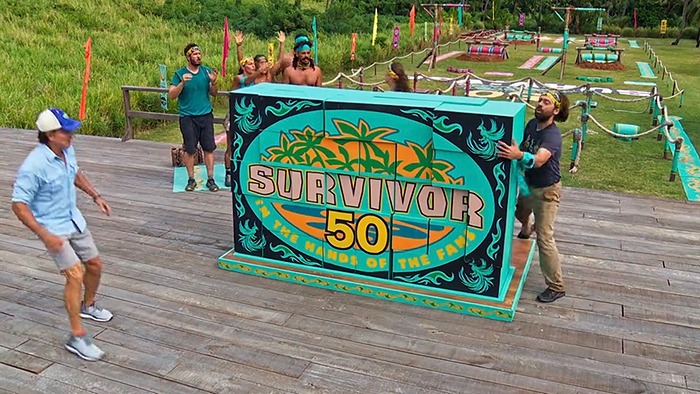 The completed blue puzzle The completed blue puzzle