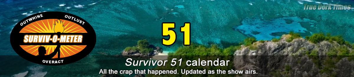 Survivor 51 calendar