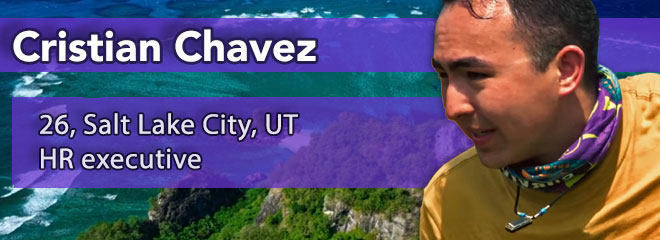 Cristian Chavez, 26, Salt Lake City, UT