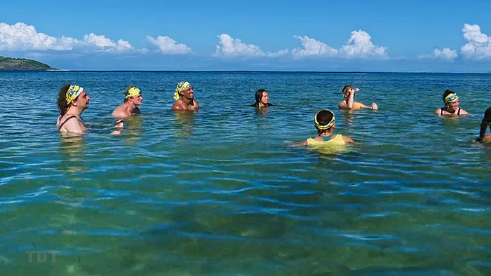 Toka talk in the water