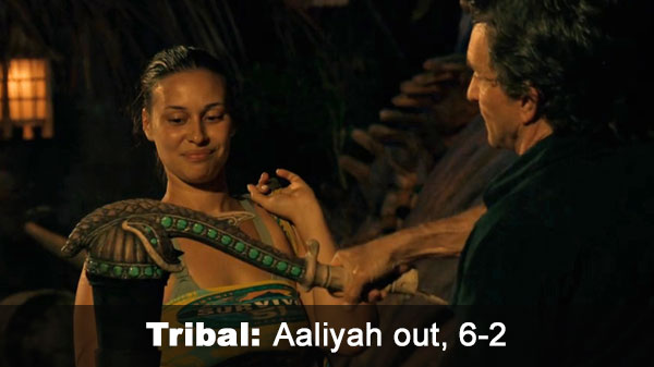 Aaliyah out, 6-2