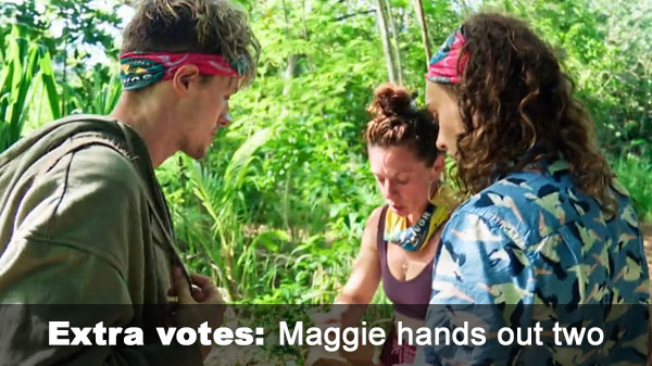 Maggie hands off extra votes