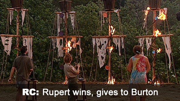 Rupert wins RC, hands to Burton