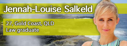 Jennah-Louise Salkeld, 27, Gold Coast, QLD