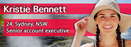 Kristie Bennett, 24, Sydney, NSW