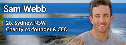 Sam Webb, 28, Sydney, NSW