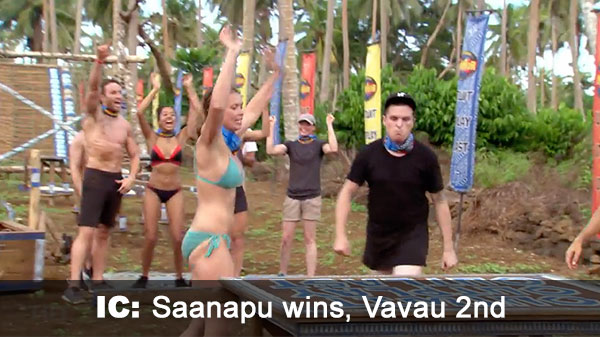 Saanapu 1st, Vavau 2nd in IC