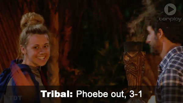 Phoebe out, 3-1