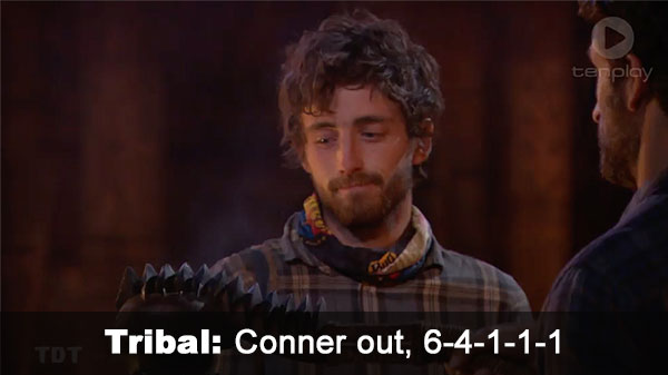 Conner out, 6-4-1-1-1