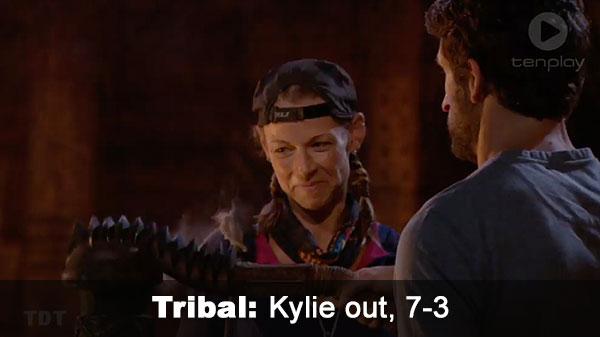 Kylie out, 7-3