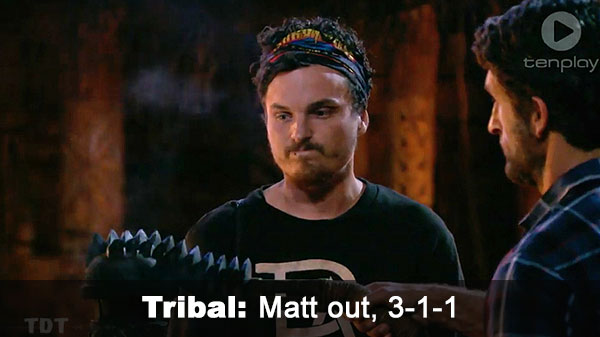 Matt out, 3-1-1