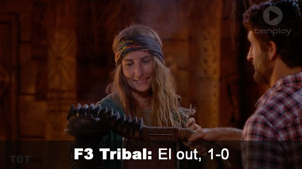 El out, 1-0