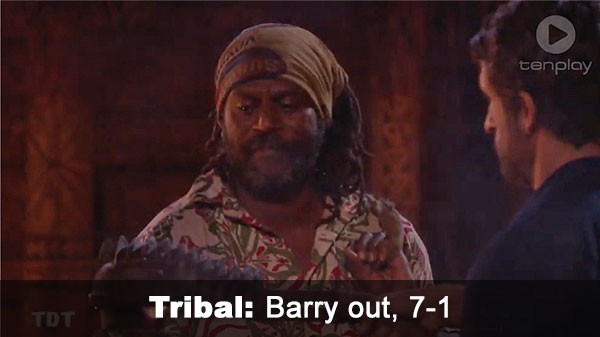 Barry out, 7-1