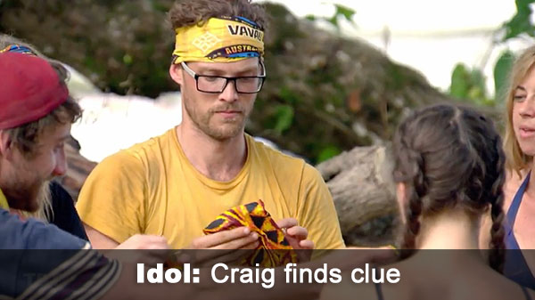Craig finds idol clue