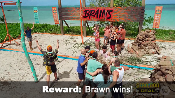 Brawn wins reward Brawn wins reward