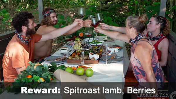 Roast lamb feast + Berries formed