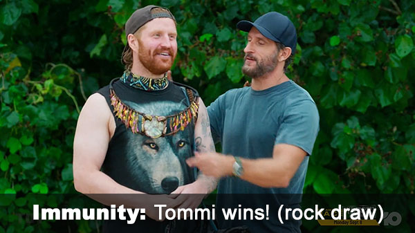 IC canceled, Tommi wins rock draw