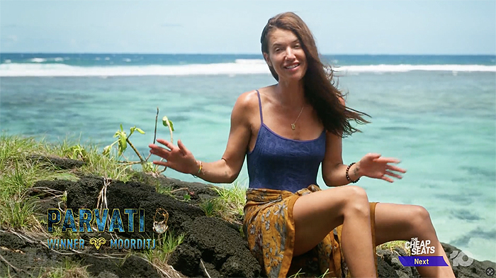 Most times voting for the bootee, career - Parvati Shallow
